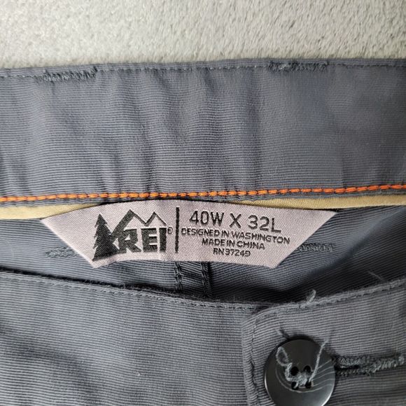 REI Pants‎ Mens Gray Straight Lightweight Casual Outdoor Hiking Adventure  40x32 - Picture 3 of 9